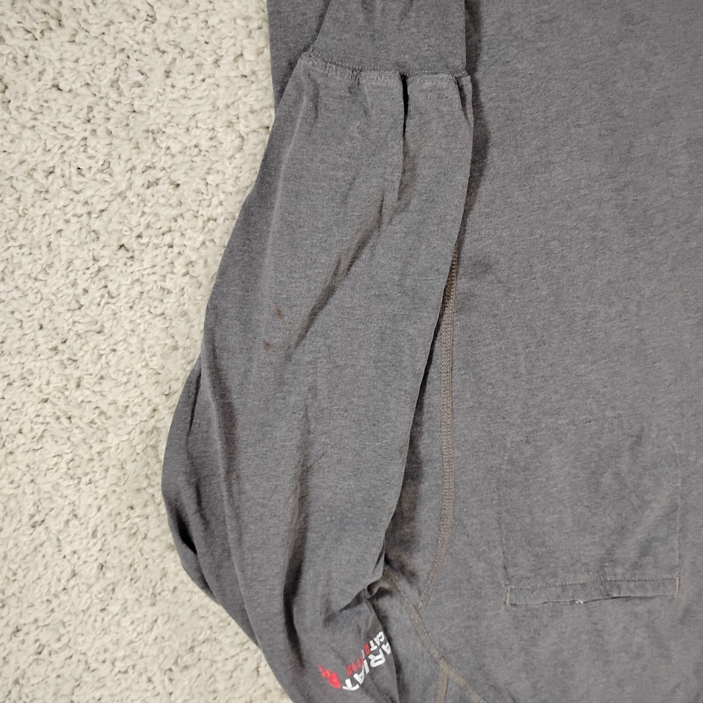 Ariat Shirt Mens Large Gray FR Fire Resistant Cat 2 2112 Workwear Long Sleeve - Picture 5 of 9